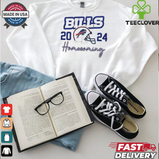 Buffalo Bills Football homecoming 2024 helmet shirt