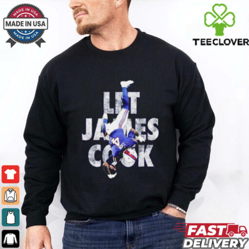 Buffalo Bills Football let James Cook shirt