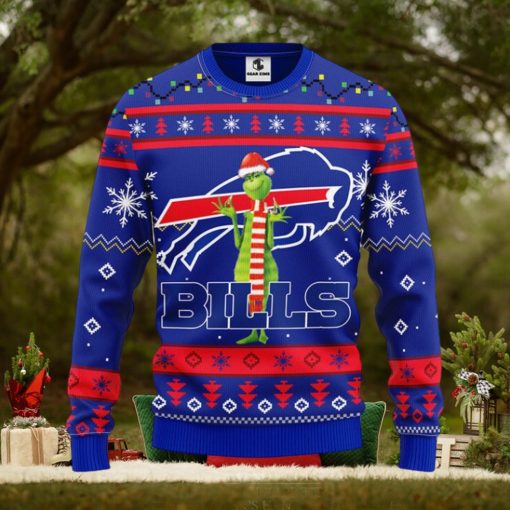 Buffalo Bills Funny Grinch Christmas Ugly Sweater