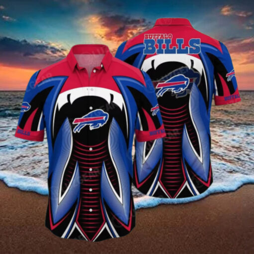 Buffalo Bills Futuristic Blaze Hawaiian Shirt
