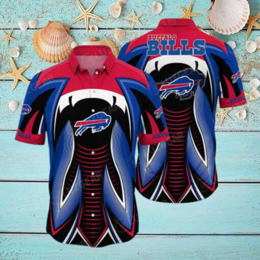 Buffalo Bills Futuristic Blaze Hawaiian Shirt