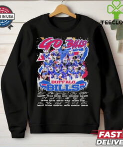 Buffalo Bills Go Bills 2024 2025 Skyline Signatures T shirts