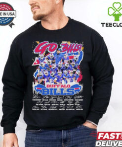 Buffalo Bills Go Bills 2024 2025 Skyline Signatures T shirts