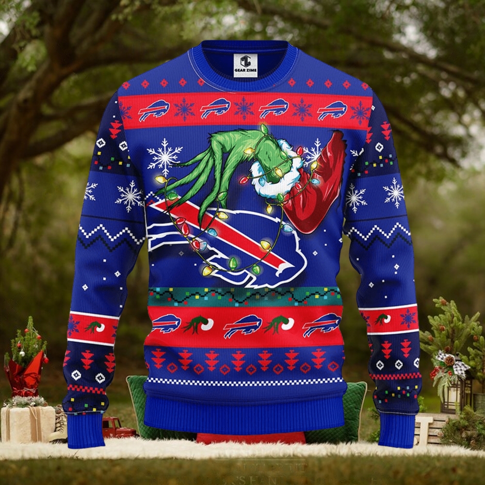 Buffalo Bills Grinch Christmas Sweater - YesItCustom