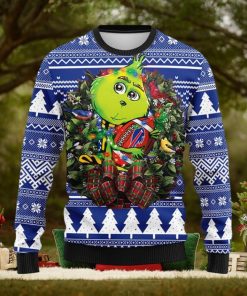 Buffalo Bills Grinch Hug Christmas Ugly Sweater