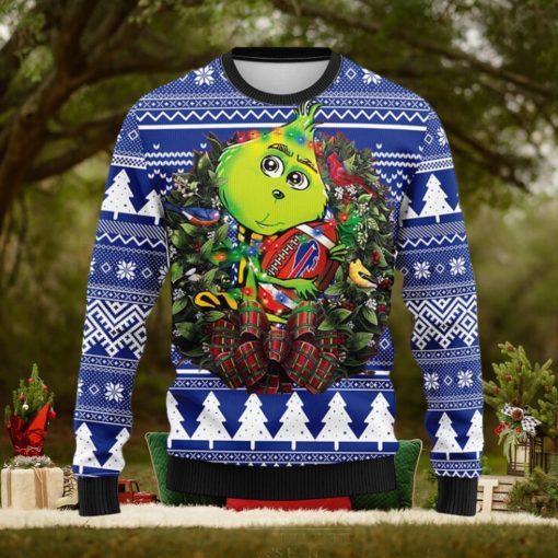 Buffalo Bills Grinch Hug Christmas Ugly Sweater
