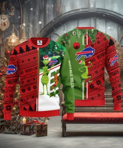 Buffalo Bills Grinch & Scooby Doo Christmas Ugly Sweater 1