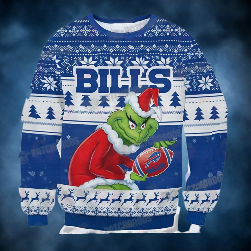 Buffalo Bills Grinch Ugly Sweater Christmas Gift Idea For Fan Buffalo Bills Grinch Ugly Sweater Christmas Gift Idea For Fan
