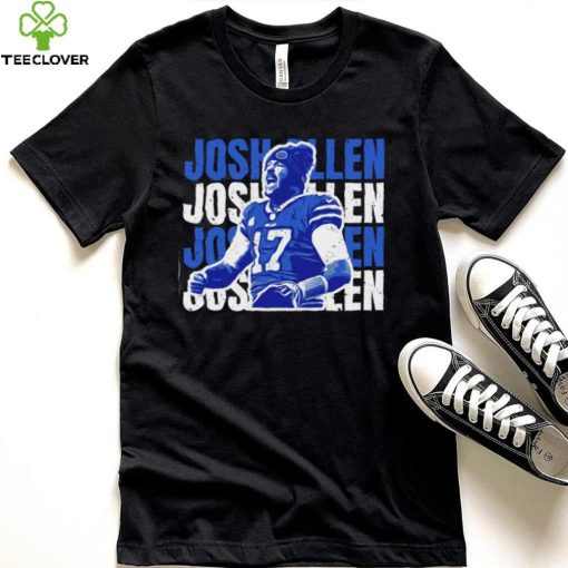 Buffalo Bills Grunge Type Josh Allen T Shirt