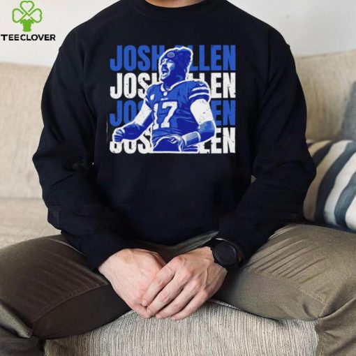 Buffalo Bills Grunge Type Josh Allen T Shirt