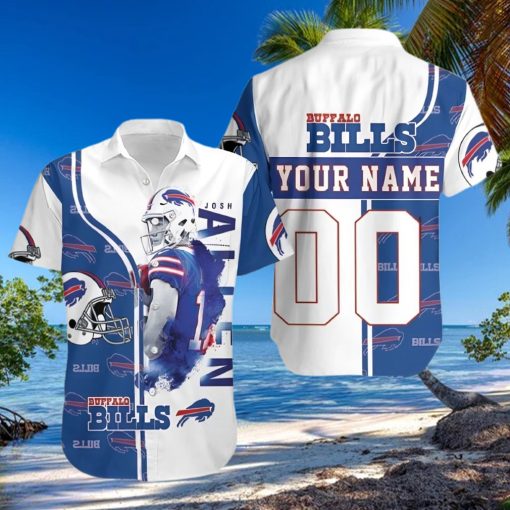 Buffalo Bills Hawaiian Shirt, 17 Josh Allen, Button Down Hawaiian Shirt