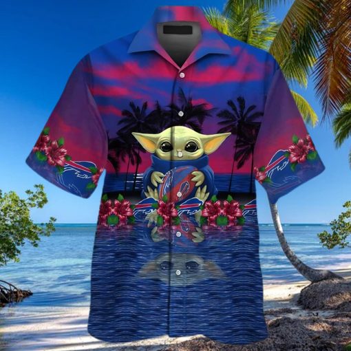 Buffalo Bills Hawaiian Shirt, Baby Yoda, Tropical Hawaiian Shirt