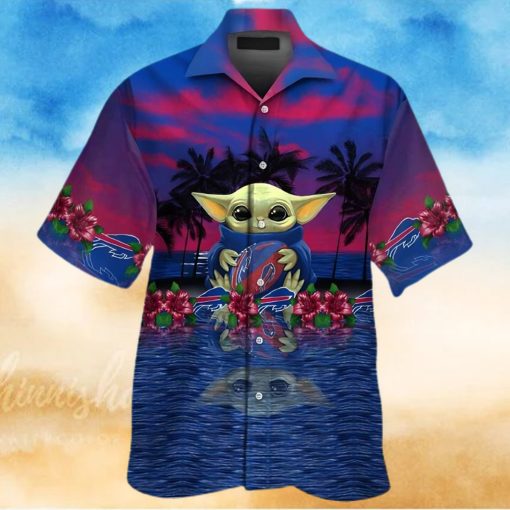 Buffalo Bills Hawaiian Shirt, Baby Yoda, Tropical Hawaiian Shirt