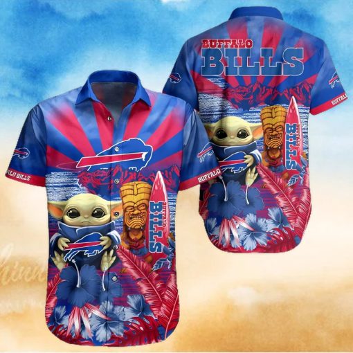 Buffalo Bills Hawaiian Shirt, Baby Yoda, Unique Hawaiian Shirt