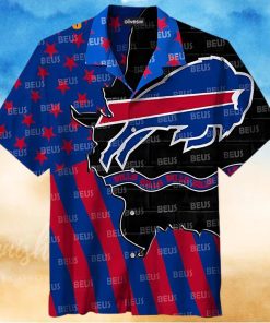 Buffalo Bills Hawaiian Shirt, Bills Logo Graphic, Hawaiian Style Shirt