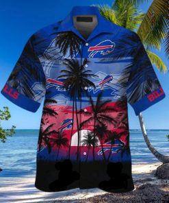 Buffalo Bills Hawaiian Shirt Buffalo Bills Palm Tree Sunset Blue Hawaii Shirt Buffalo Bills Aloha Shirt