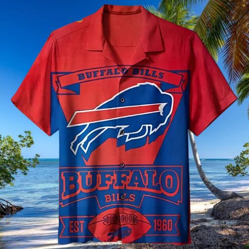 Buffalo Bills Hawaiian Shirt, EST 1960, Hawaiian Style Shirt