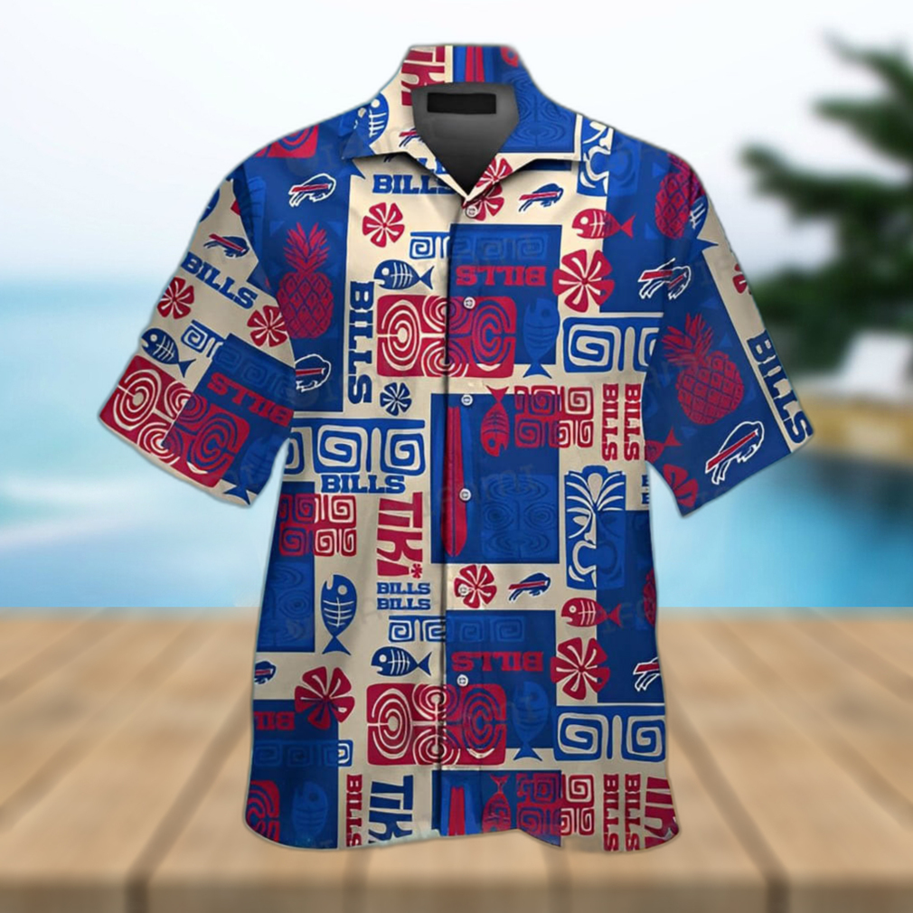 Buffalo Bills Hawaiian Shirt Flower Pattern Bill Pattern Buffalo