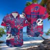 Buffalo Bills Hawaiian Shirt, Helmets And Flowers, Hawaiian Style Shirt