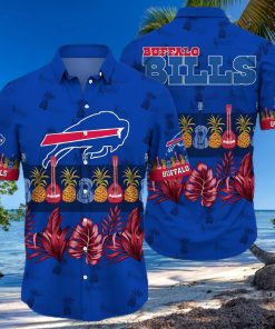 Buffalo Bills Hawaiian Shirt, Musical Instrument, Hawaiian Style Shirt