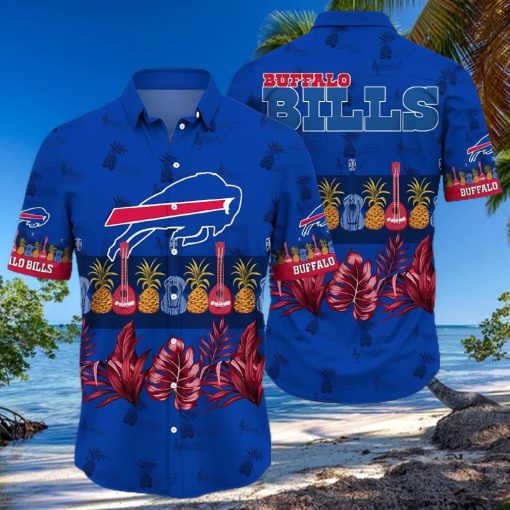 Buffalo Bills Hawaiian Shirt, Musical Instrument, Hawaiian Style Shirt