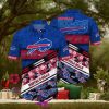 Buffalo Bills Hawaiian Shirt US Flag Flower Pattern All Over Print Gift For Fans NFL