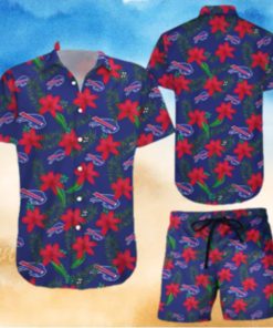 Buffalo Bills Hawaiian Shorts and Shirt Summer Beach Shirt Full Over Printt