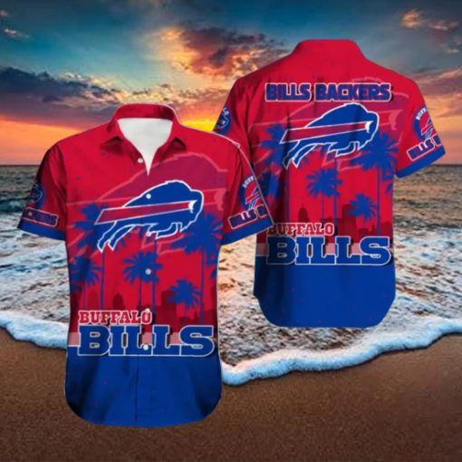 Buffalo Bills Hawaiian Tracksuit Button Down Shirt Drawstring Beach Shorts Gifts