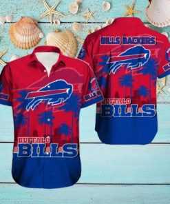 Buffalo Bills Hawaiian Tracksuit Button Down Shirt Drawstring Beach Shorts Gifts