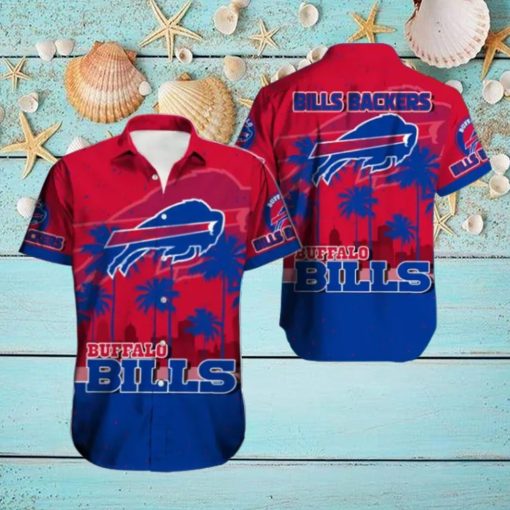 Buffalo Bills Hawaiian Tracksuit Button Down Shirt Drawstring Beach Shorts Gifts