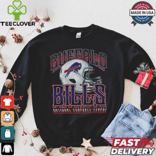 Buffalo Bills Helmet Garment Dyed Heavyweight T Shirt