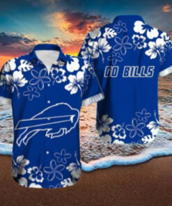 Buffalo Bills Hibiscus Floral Go Bills Hawaiian Shirt
