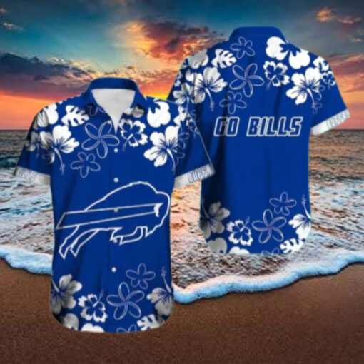 Buffalo Bills Hibiscus Floral Go Bills Hawaiian Shirt