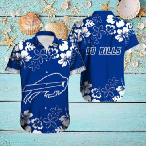 Buffalo Bills Hibiscus Floral Go Bills Hawaiian Shirt
