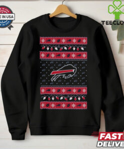 Buffalo Bills Holiday Lights Sweater Long Sleeve T Shirt