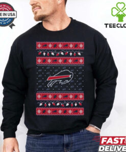Buffalo Bills Holiday Lights Sweater Long Sleeve T Shirt