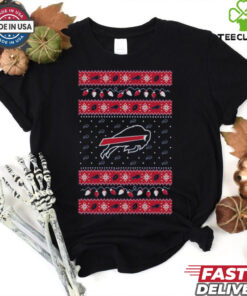 Buffalo Bills Holiday Lights Sweater Long Sleeve T Shirt