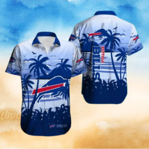 Buffalo Bills Island Sunrise Gradient Hawaiian Shirt