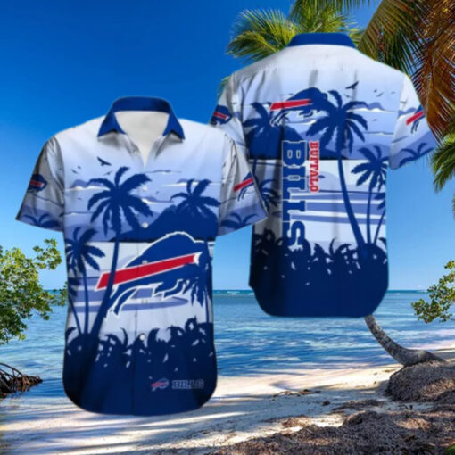 Buffalo Bills Island Sunrise Gradient Hawaiian Shirt