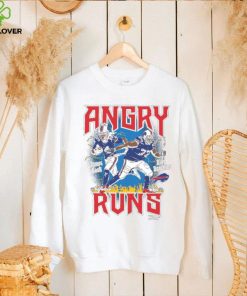 Buffalo Bills James Cook and Dion Dawkins Homage Charcoal Angry Runs Graphic Tri Blend T Shirt
