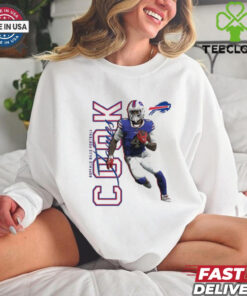 Buffalo Bills James Cook script signature shirt