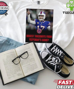 Buffalo Bills Josh Allen Biggest takeaways from Yesterda’s Game photo shirt