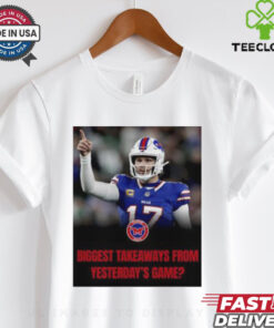 Buffalo Bills Josh Allen Biggest takeaways from Yesterda’s Game photo shirt 3 Buffalo Bills Josh Allen Biggest takeaways from Yesterda’s Game photo shirt