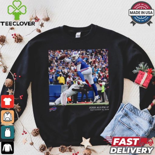 Buffalo Bills Josh Allen Black NFL Flash Features Week 1 T Shirt