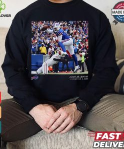 Buffalo Bills Josh Allen Black NFL Flash Features Week 1 T Shirt