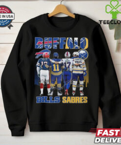 Buffalo Bills Josh Allen Jim Kelly Buffalo Sabres Gilbert Perreault Tage Thompson T Shirt