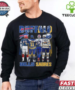 Buffalo Bills Josh Allen Jim Kelly Buffalo Sabres Gilbert Perreault Tage Thompson T Shirt