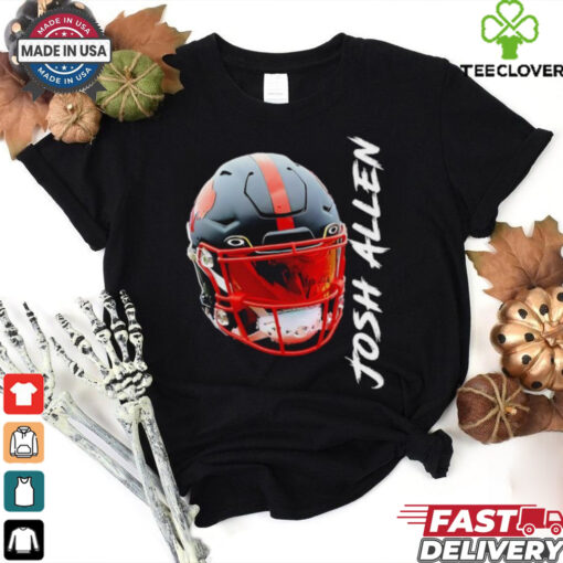 Buffalo Bills Josh Allen black helmet shirt