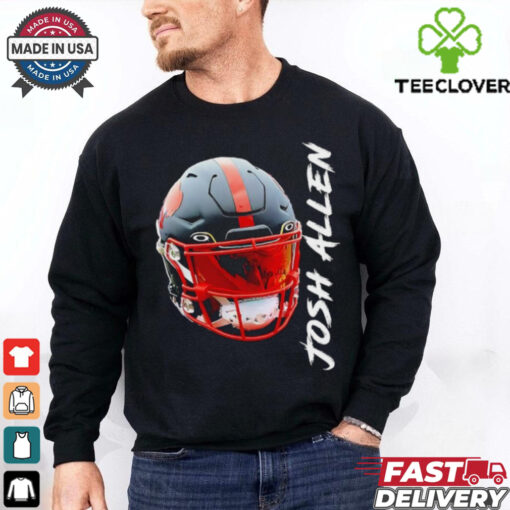 Buffalo Bills Josh Allen black helmet shirt