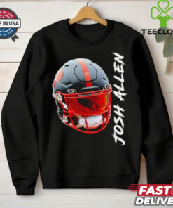 Buffalo Bills Josh Allen black helmet shirt